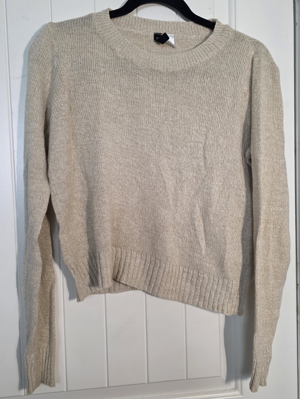 Divided Neutral Cream Scoop-Neck Sweater